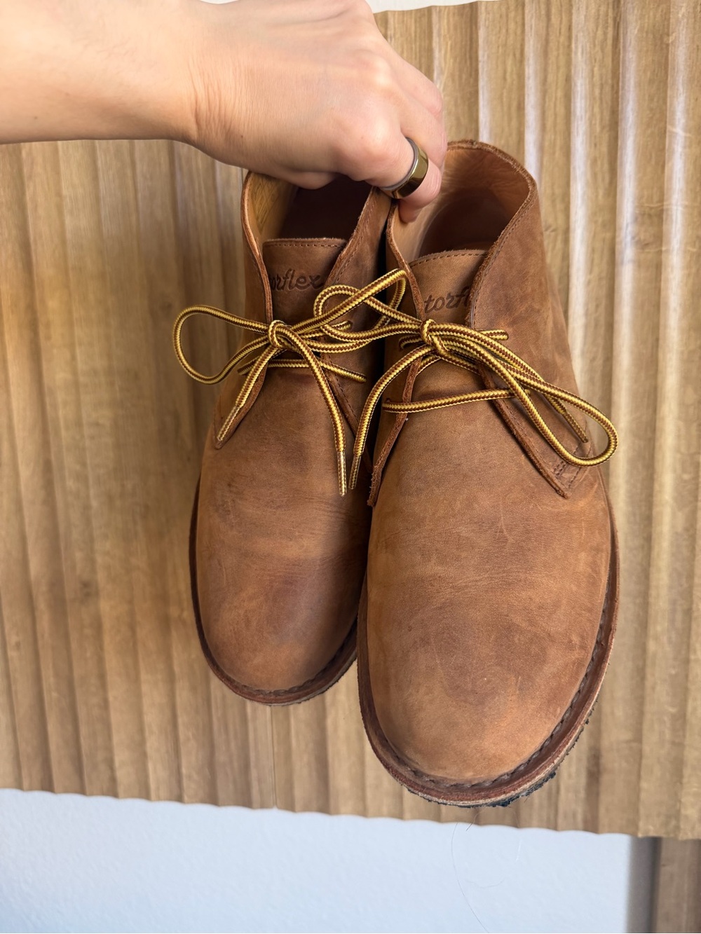 Astorflex Brown Leather Chukka Boots - Sz 11 - Picture 5 of 9